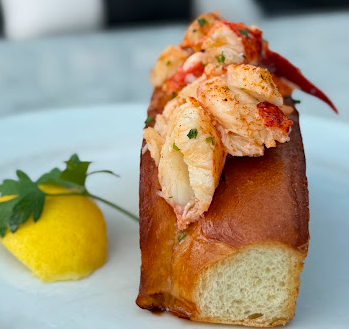 RH Rooftop Restaurant Charlotte signature dishes Lobster Roll
Thick Cut Pork Belly Bacon
16oz Charred Ribeye Steak